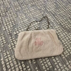 Vintage Pink Beaded Clutch